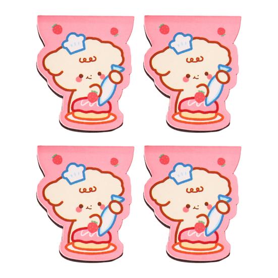 4Pcs Magnetic Bookmarks Thin Double-Sided Cartoon Book Markers Cute Page Holders Compact And Portable Page Holder for Students Reading Book