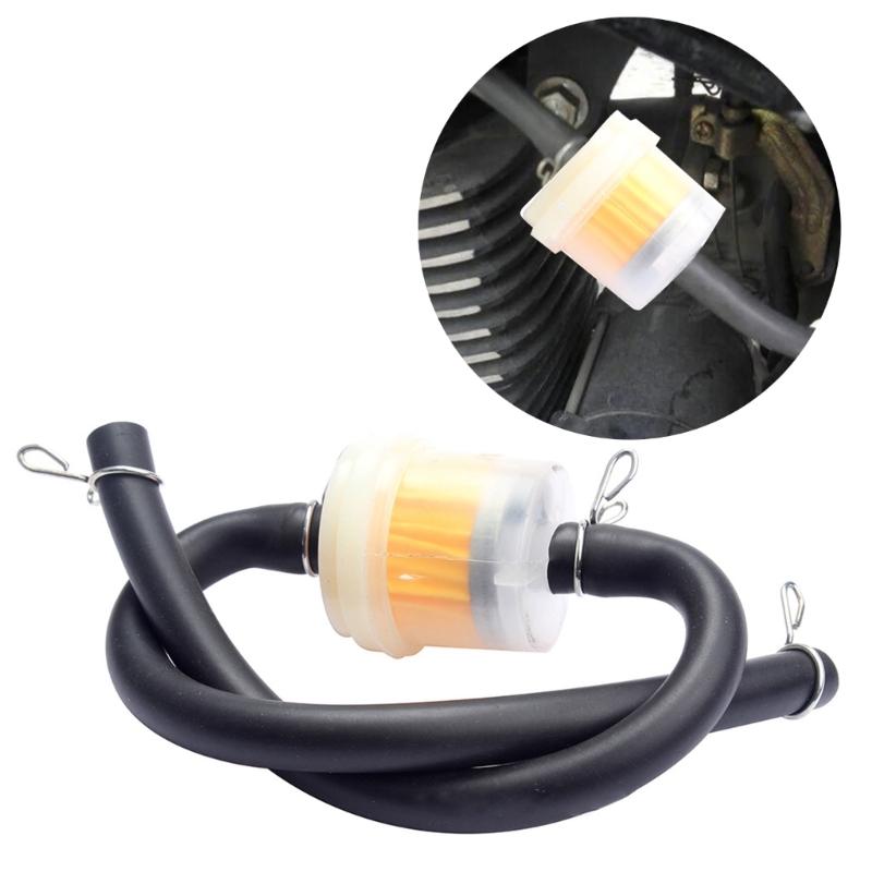 Gas Hose Line Fuel Filter for Mini Dirt Bike ATV Petrol Fuel Line Hose Gas Oil Pipe Tube Filter Replacement