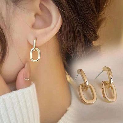 1pair Fashion Chain Design Earrings for Women for Daily Decoration