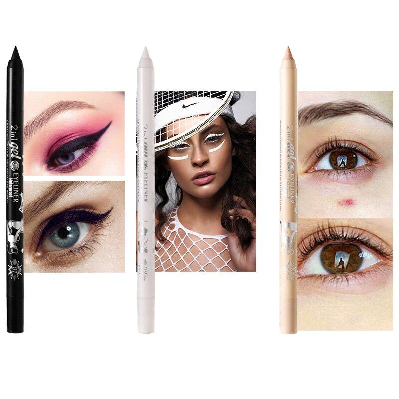 Kolorowe kredki do eyelinera Wodoodporny, odporny na rozmazywanie, łatwy do kolorowania, wielokolorowy eyeliner