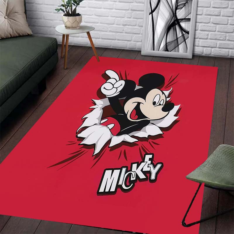 Minnie and Mickey Print Pattern Carpets - Anti-slip Kitchen MATS, Outdoor Carpets, Home and Bedroom Decorations, Birthday Gifts.