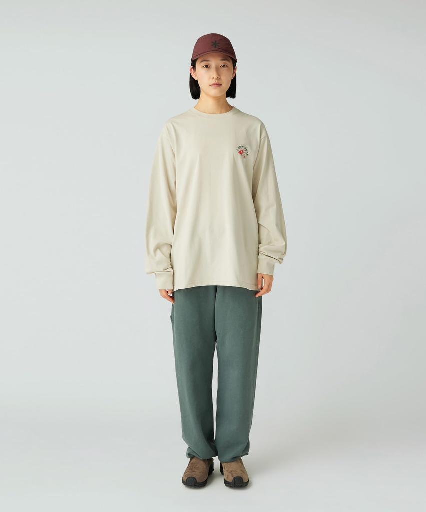 Snow Peak Living With Nature Short and IVORY L L/S T-Shirt TS-25AU009, Sleeve, Men's Women's,