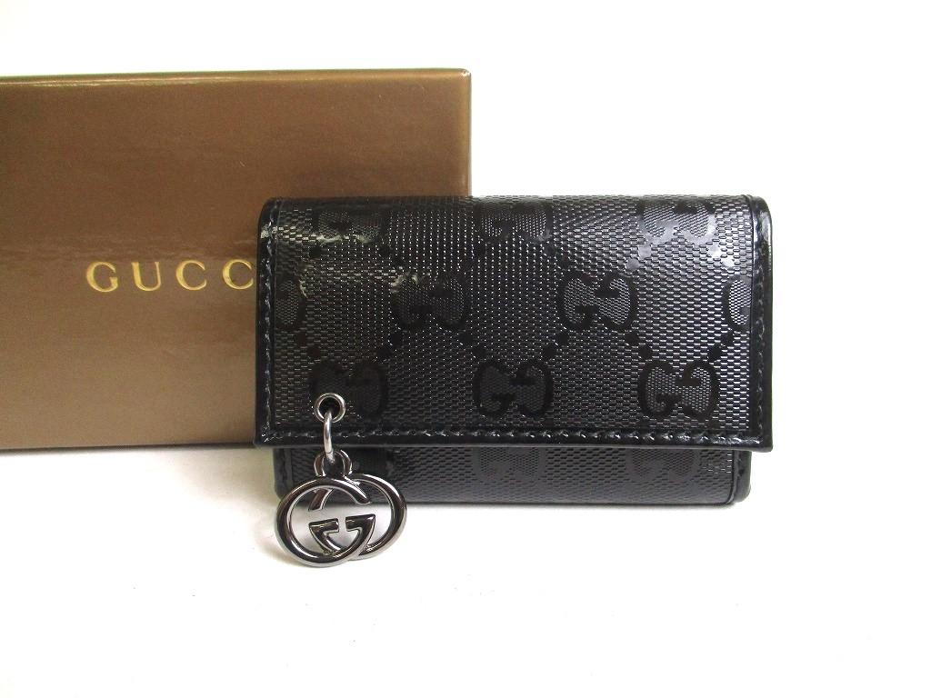 

Автентичний брелок GUCCI GG Imprimee Black Leather 6 Pics #a380 Refurbished
