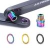 2PCS Titanium Bicycle Pedal Washer OD 20mm Bicycle Crank Protection Ring  For Mountain Bike Road