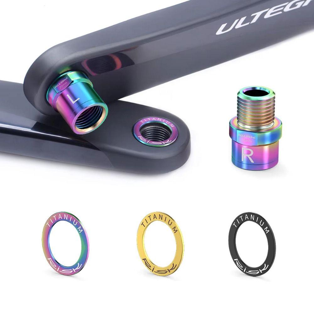 2PCS Titanium Bicycle Pedal Washer OD 20mm Bicycle Crank Protection Ring For Mountain Bike Road
