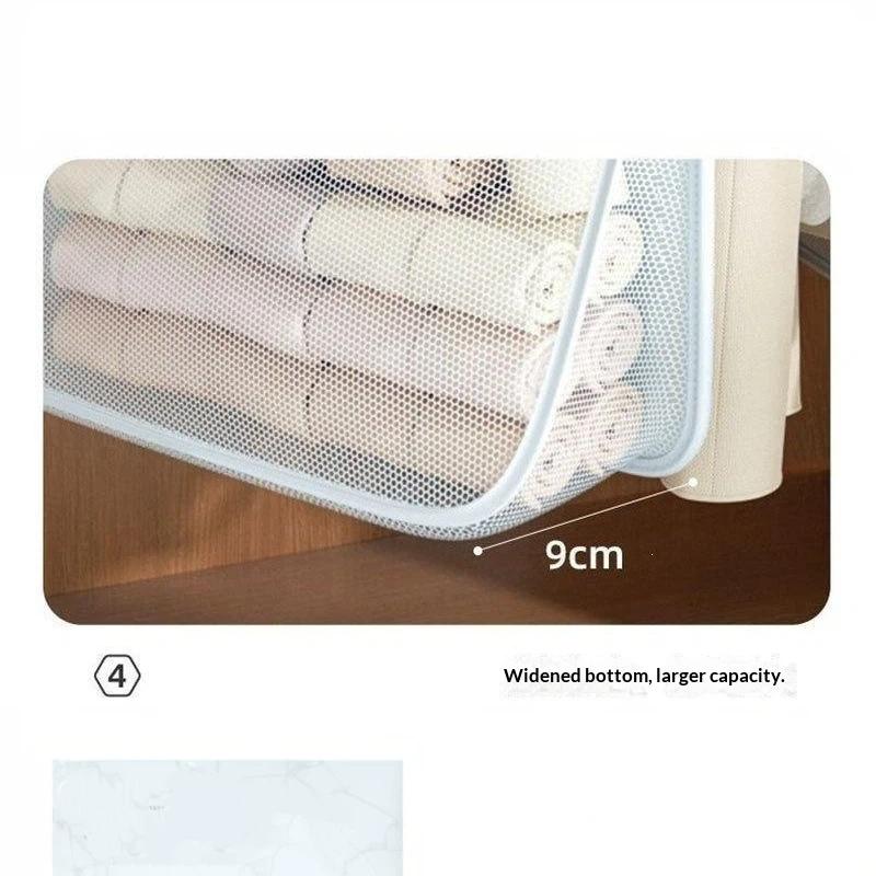 Hanging Mesh Closet Organizer 1/2/3 Tier Breathable Pockets For Storing Underwear Socks And Small Accessories