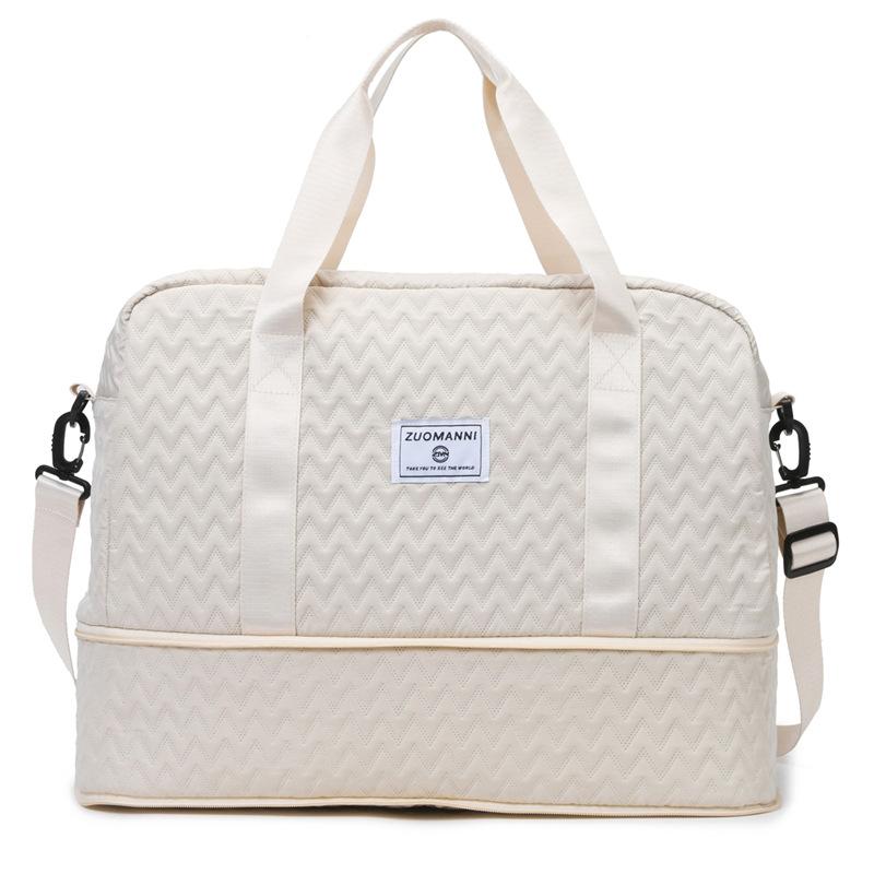 Multifunctional travel bag Large capacity expandable duffel bag Dry and wet separation Sports fitness bag Can cover tie rod