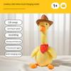 Dancing Duck Electric Duck Plush Toy English Version Repeating Talking Duck  Baby Toy