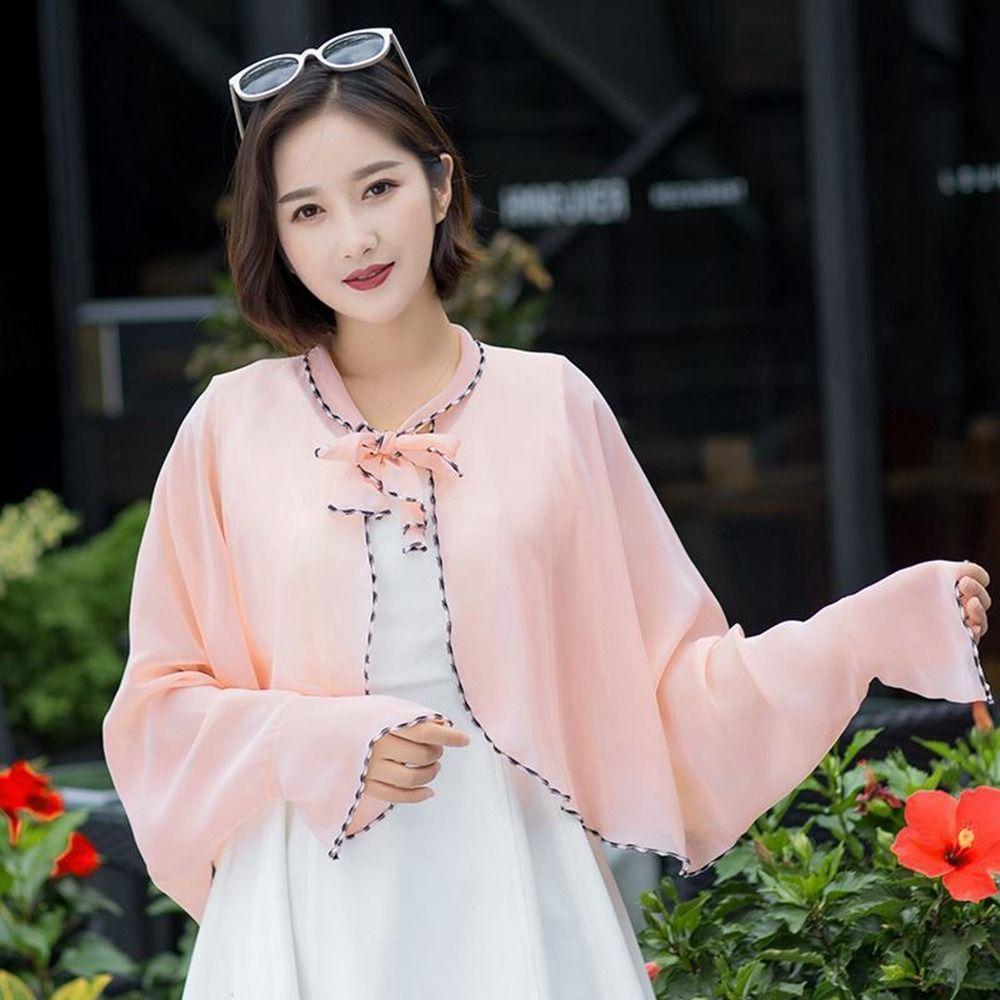 and Driving Sunscreen Scarves Sunscreen Shawl Chiffon Scarf Korean Style Shawl Sun Protection Cape