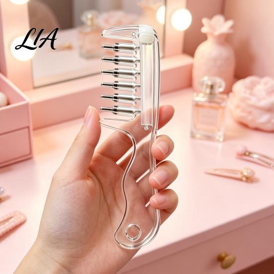 Portable Hair Essence Comb Refillable Oil Applicator Comb, Scalp Massaging Minoxidil Precision Treatment Brush Leak Proof Dispenser for Growth Massage