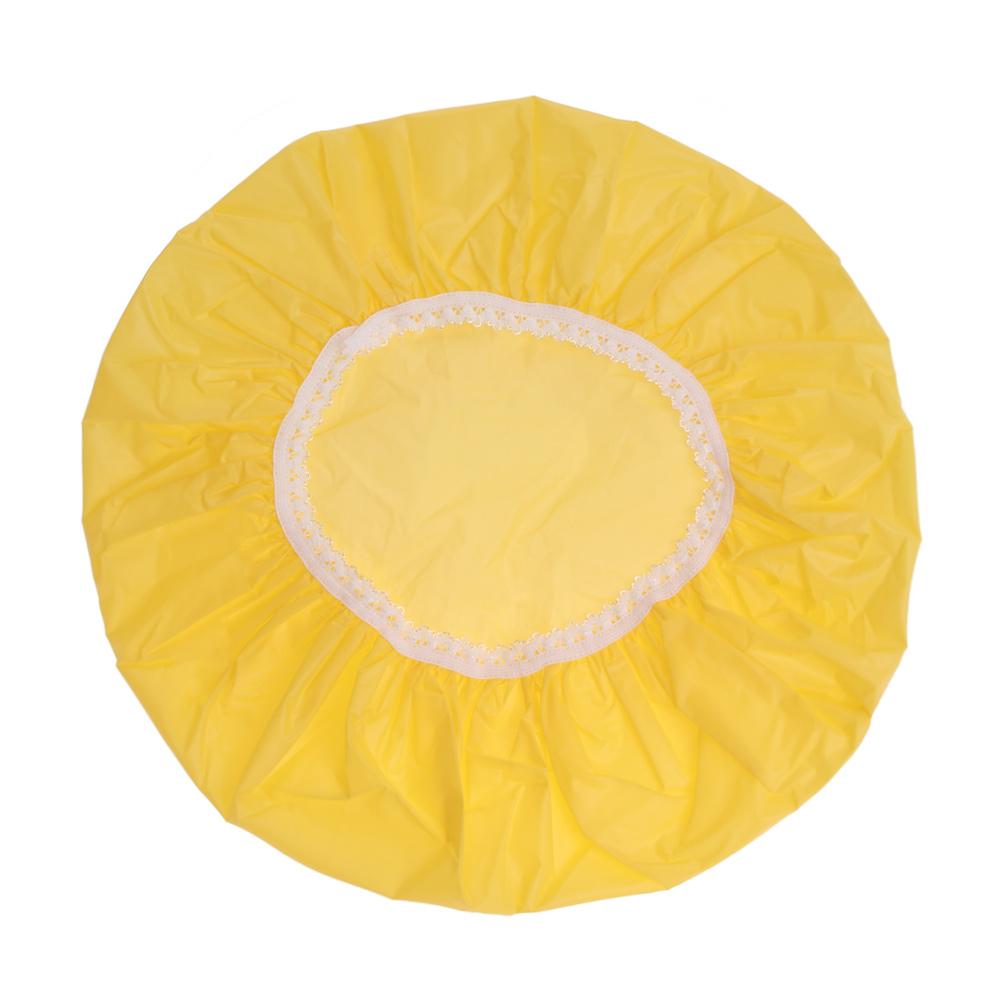 New Bathroom Supplies Salon Product Hair Protect Bathing Shower Cap Waterproof Hats Elastic Band
