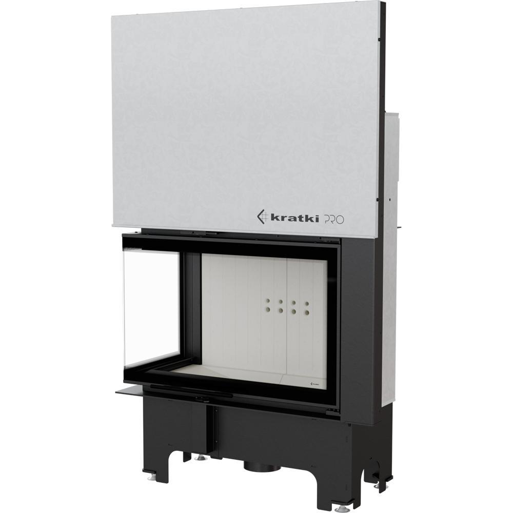 Steel Fireplace KRATKI VNL 810/410 14 kW Ø 200 Lift-up