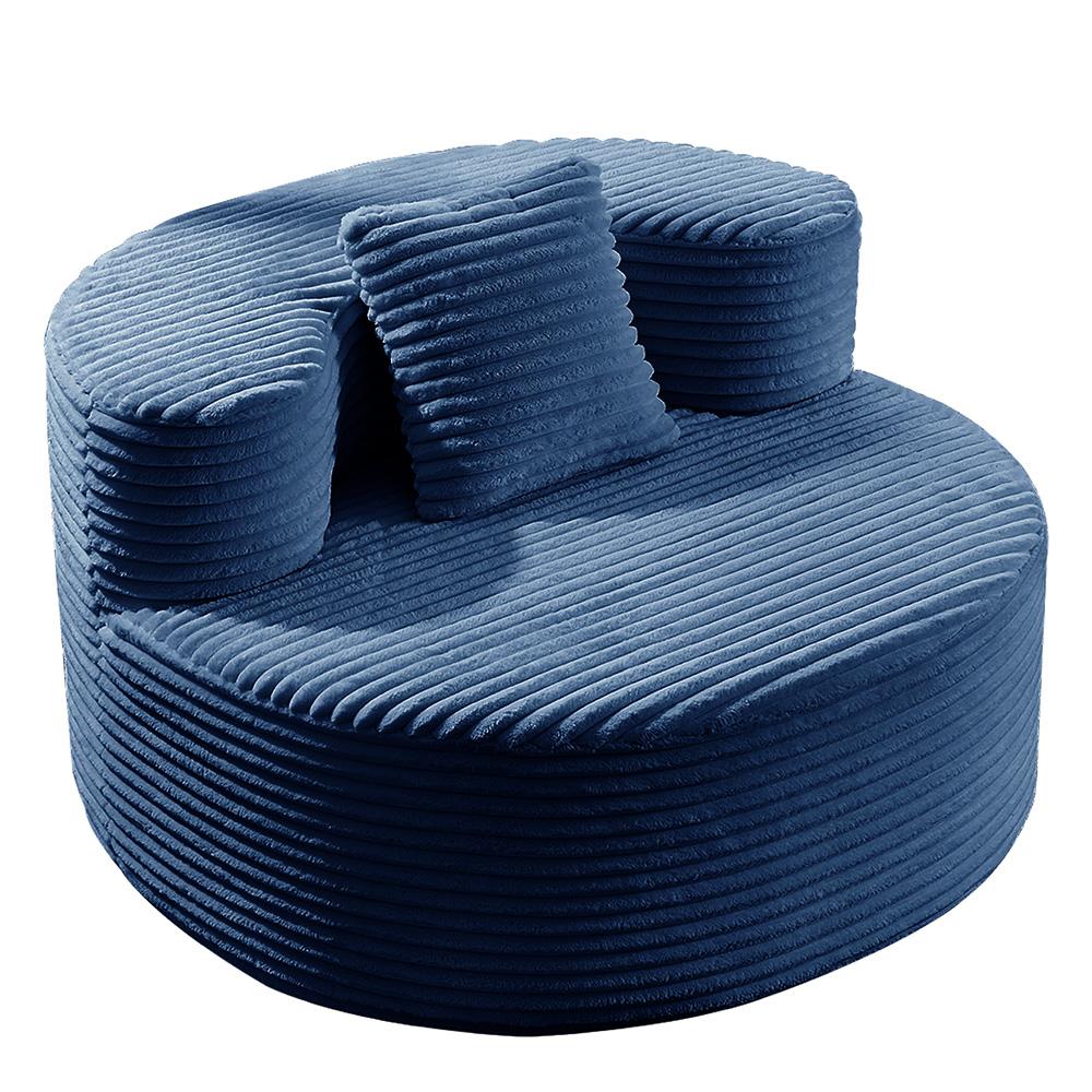 Ultra-soft Single Sofa with Backrest, High-resilience Foam.