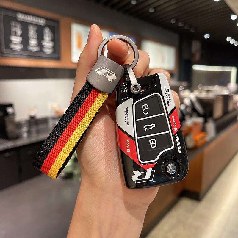 

VW GTI GOLF 2026 Hot For VW VOLKSWAGEN Car Key Case for VW Volkswagen/Polo/Tiguan/Passat B5 B6 B7/Golf 7 MK/Jetta Key Protector