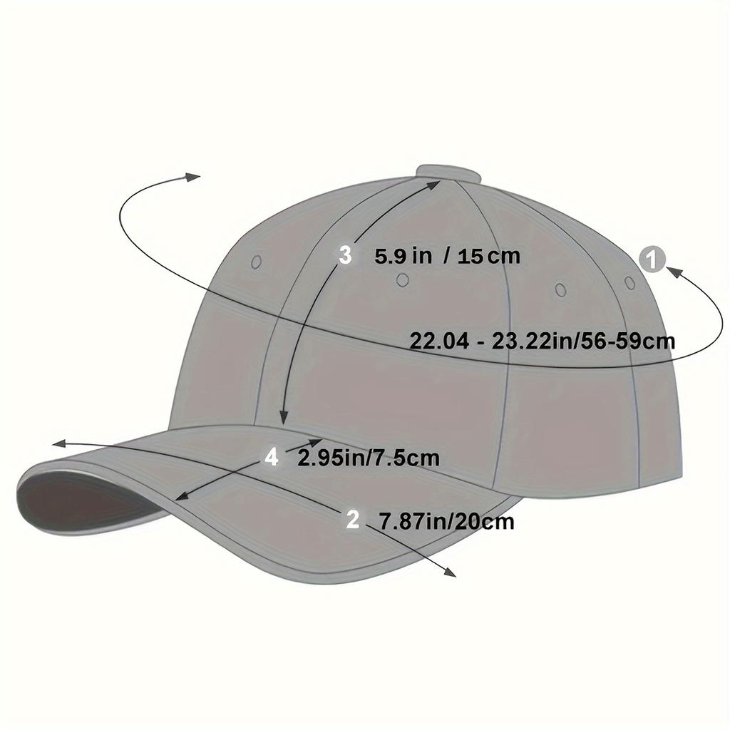 Funny Baseball Cap Men's Retro Washed Visor Hat for Outdoor Fashion