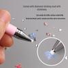 Rotating Push-Press Rhinestone Wax Pencil Tool for DIY Nail Art and Beading Rhinestone Inlay