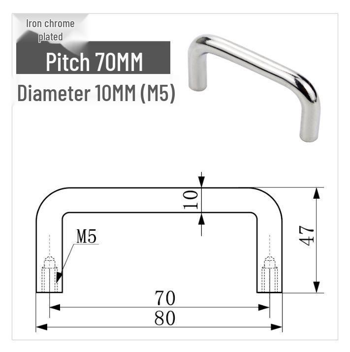 Solid 304 Stainless Steel U-Shaped Cabinet Handle