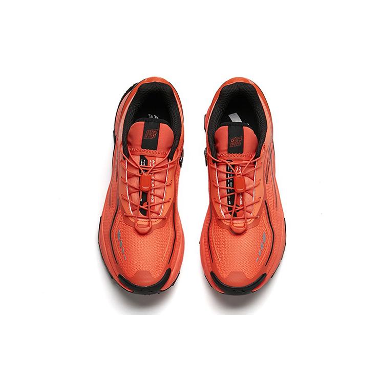 New Anta Cushioning Anti-Slip Wear-Resistant Breathable Height Increasing Low-Top Running Shoes Men's Orange Black 112145525-2