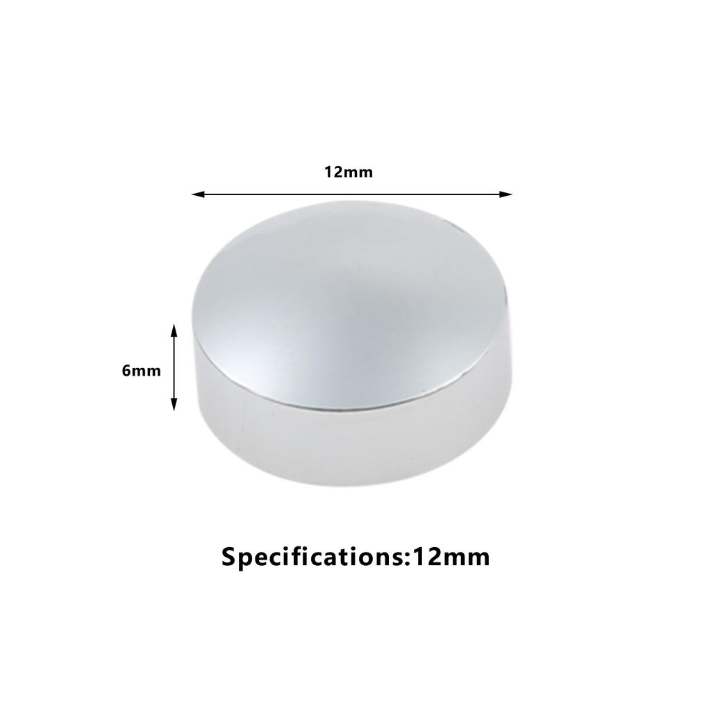 8 Sets Brass Copper Glass Fastener Advertising Screws Mirror Nails Decorative Cover Advertisement Fixing Screw 10/12/14/16mm