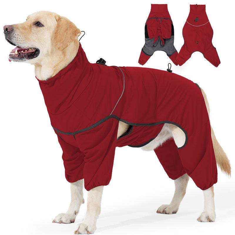 

Adjustable Dog Winter Coats For Larger Medium Large Dogs 4- Leg Jackets Puffer Coat Waterproof Windproof Pet Warm Clothes M