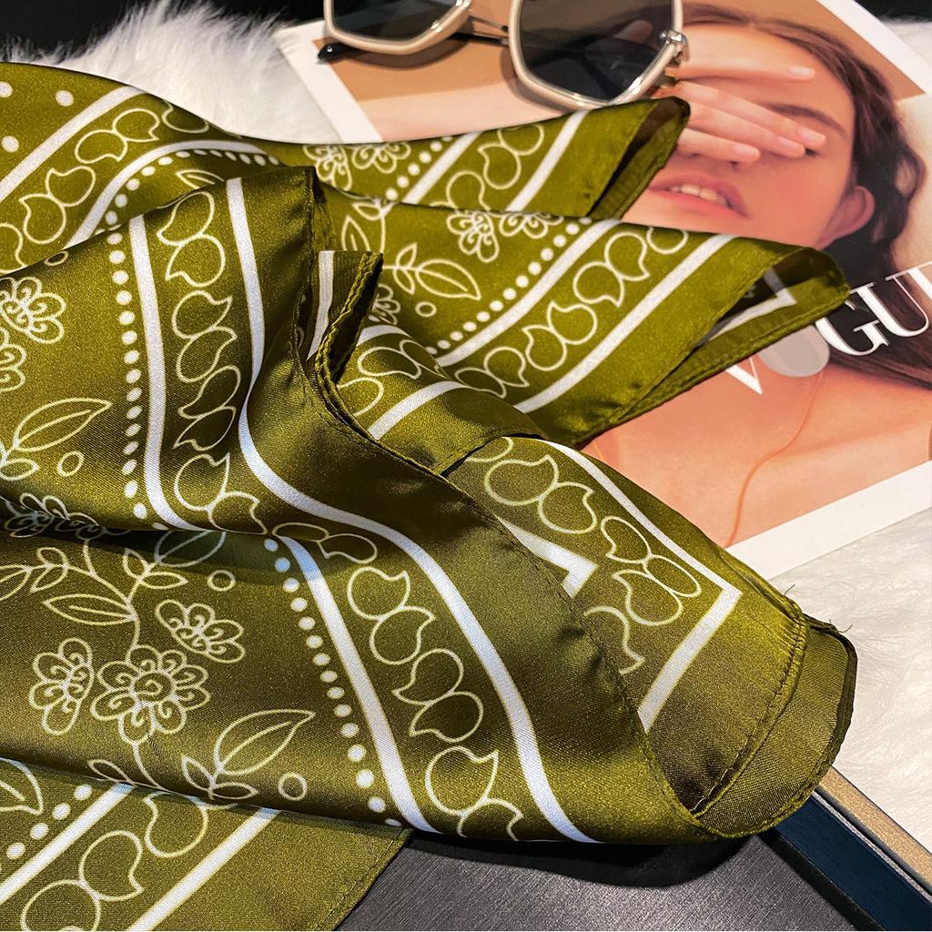 Spring, Autumn And Summer Sunscreen 70 Small Square Scarves Silk Scarves Women'S Premium Tulle Scarves Scarves With Shirt Decoration