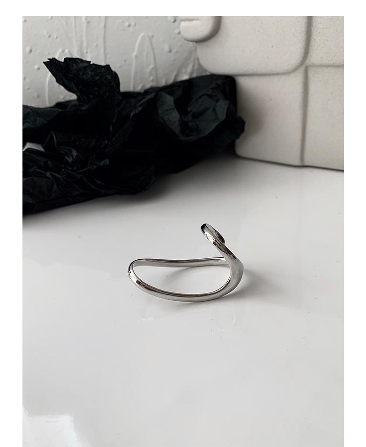 Damen Koreanischer 925er Silber Doppel-Finger Geometrischer Ring - Trendiger, Unregelmäßiger Designschmuck