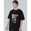Men's Black T-Shirt Misfits Skull Reaper Graphic Print Casual Streetwear Top