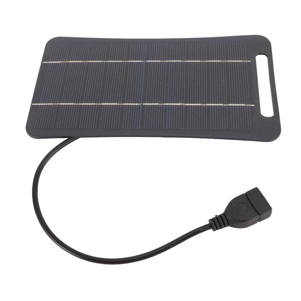 5V 5W USB Solar Panel Professional High Efficiency Monocrystalline Silicon Portable Handheld Solar Panel   for Camping Travel Outdoor