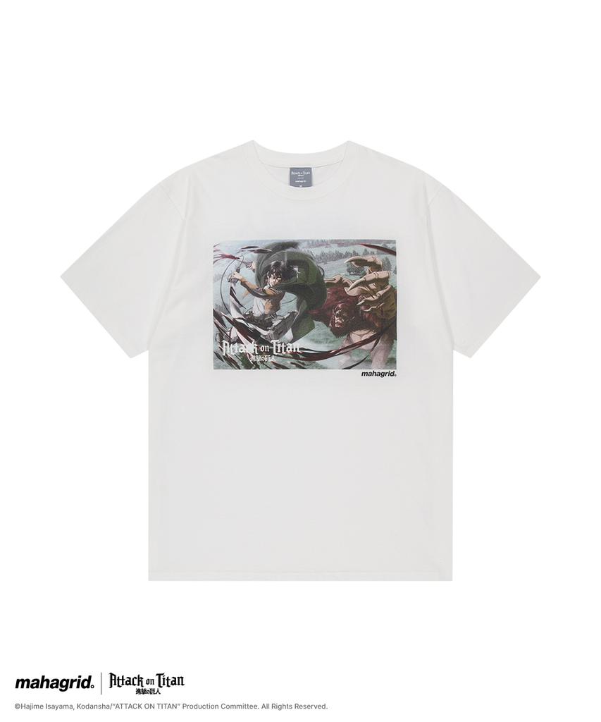 MAHAGRID [Attack On Titan] Levi Scene Tee White(Mg2Gmmt500T)