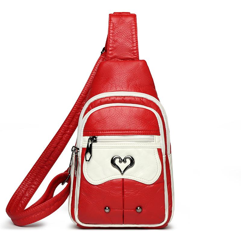 

Нагрудная сумка, сумка через плечо, женская сумка через плечо, новая модная мягкая кожа 2024 года, легкая