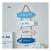 Nautical Welcome Sign Mediterranean Door Hanger Coastal Wall Decor for Restaurant, Cafe, Washroom