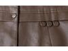 Spring & Autumn PU Leather Jacket for Middle-Aged Ladies - 2025 Style