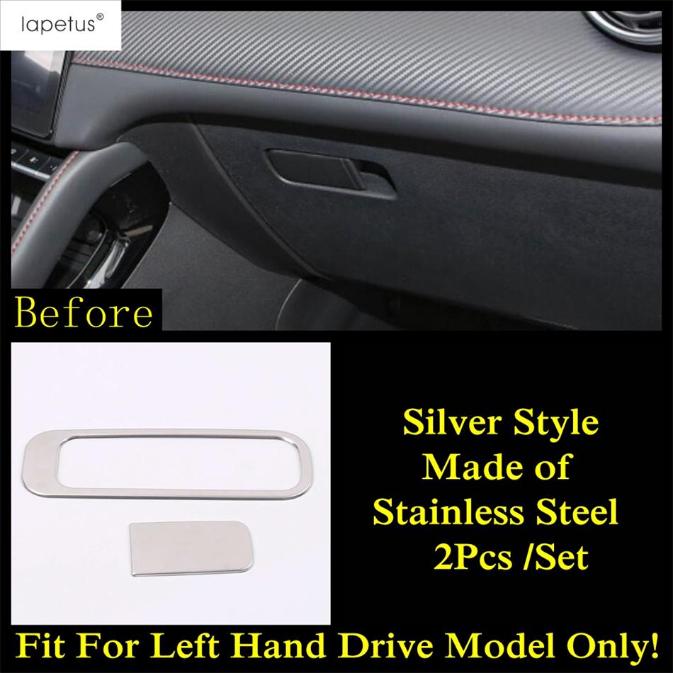 Rückspiegel-Taste / A-Säulen-Lüftungsgitter / Handschuhfachdeckel-Zierleiste Für MG ZS EV 2018 - Edelstahlzubehör Innenraum