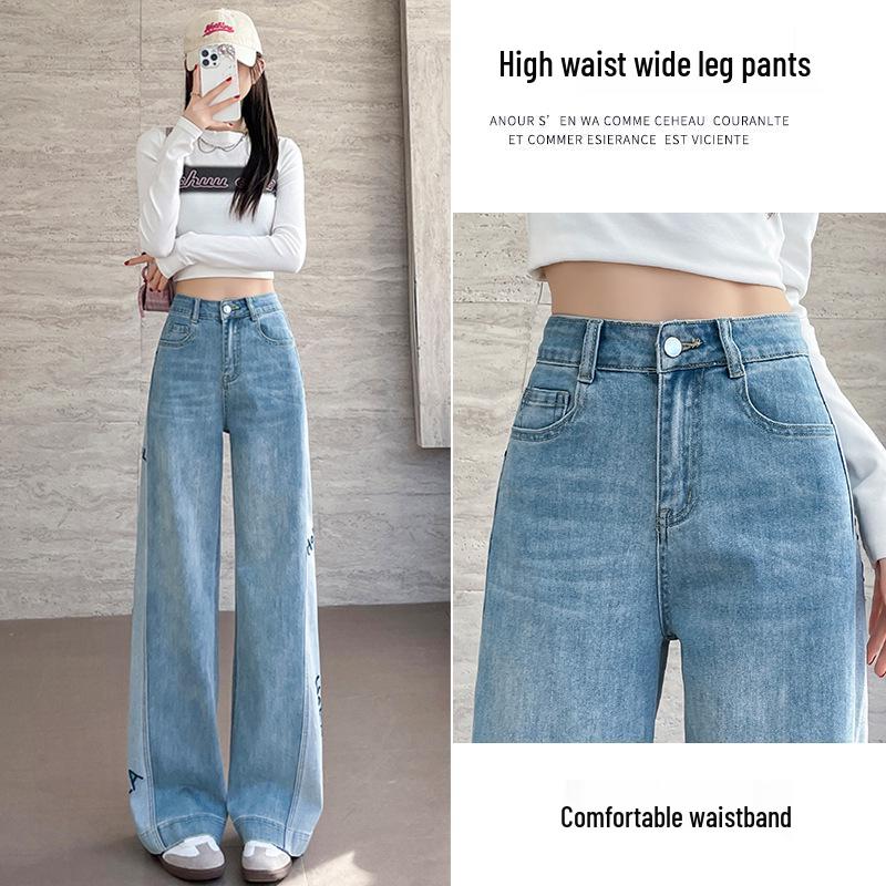 

Женские джинсы с высокой посадкой, вышивкой и широкими штанинами – Коллекция весна/лето 2025 XL