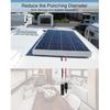 Walfront Solar Double Cable Entry Gland Box Solar Entry Housing with 2m 10AWG Extension Cord for RVs, Boats, Yacht, Roofs
