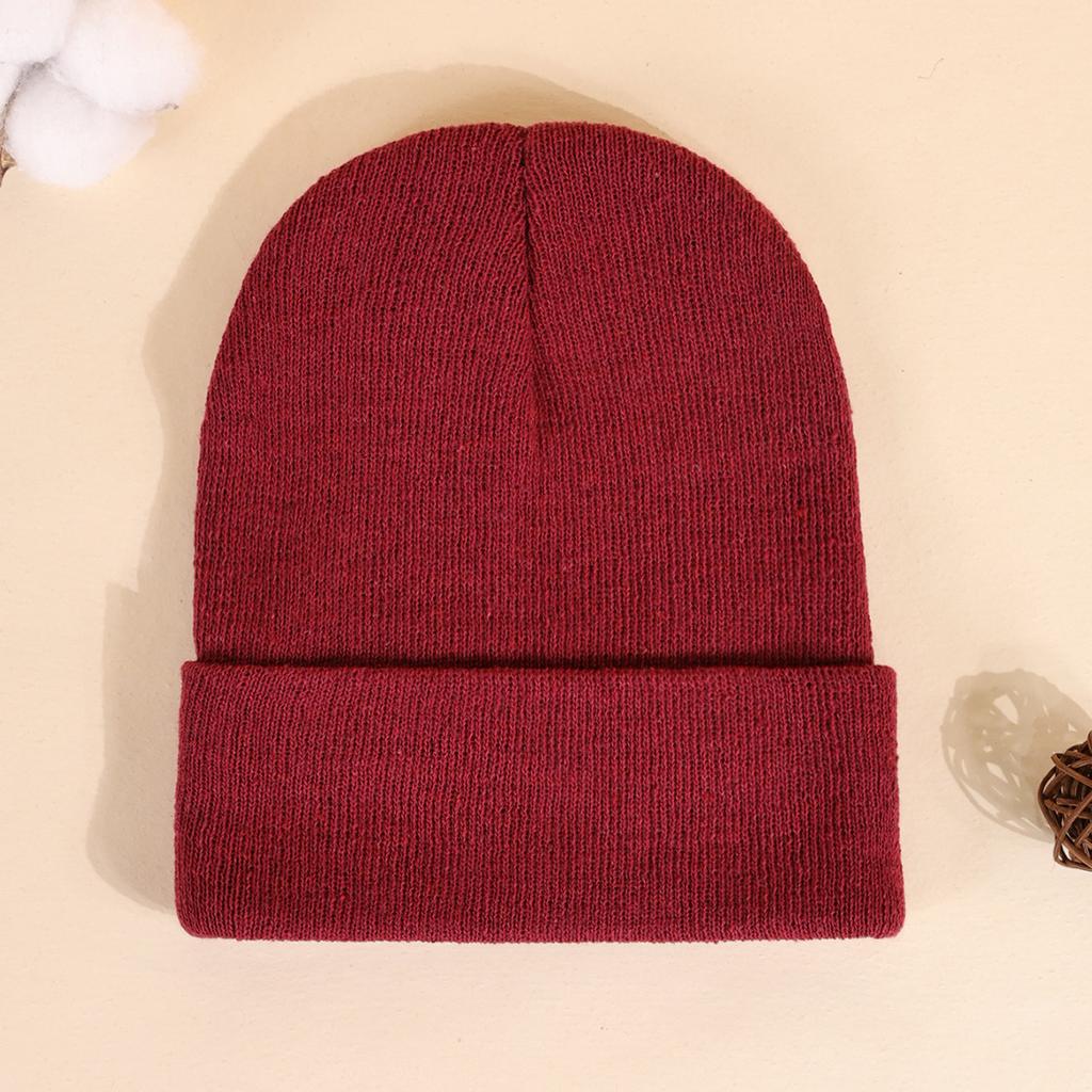 Light Board Knitted Hat Women'S Autumn And Winter Outdoor Thickened Wool Stacking Hat Men'S Ski Windshield Cold Hat Ear Protection Hat