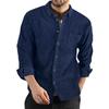 Mens Corduroy Long Sleeve Button Down Casual Loose Shirt