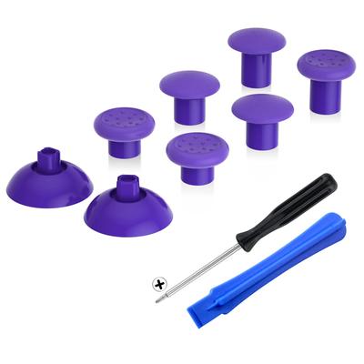 EXtremeRate ThumbsGear Αντικαταστάσιμοι Εργονομικοί Αναλογικοί Μοχλοί Συμβατοί με Ελεγκτές PS5 για Ελεγκτές PS4 Όλων των Μοντέλων 3 Ύψη Θόλος και Εσοχή Λαβής