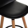 Lot de 2 tabourets bar déco style scandinave "Maxon" Atmosphera - Noir