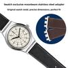 17/19/21mm thin Genuine leather watch strap For Swatch YGS YCS Yas YVB404 YVS420 YVS454 watchband Red White Blue Men women band