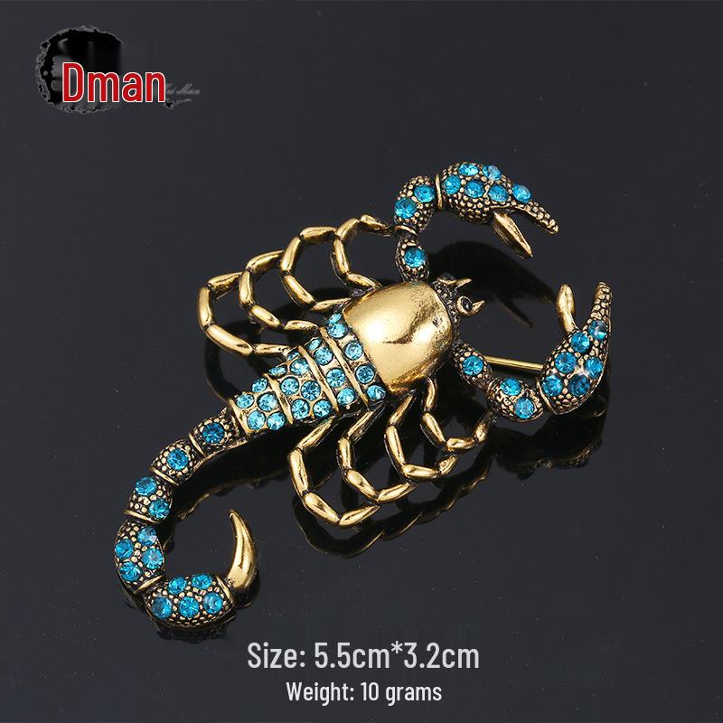 Scorpio Scorpion Brooch & Pin - Summer T-Shirt, Cheongsam Dress Accessory