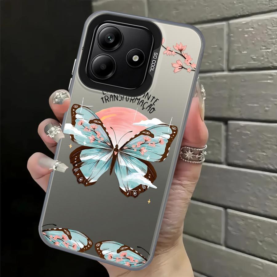 

Case for Xiaomi Redmi Note 9 10 A1 A2 Plus 9C A5 K60 14C 10C 12C 13C 9T Back Phone Cover Creative Butterfly Art Redmi A1+
