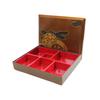 Classic Japanese Bento Box with Separate Compartments, Meal Tray Lid, Made In