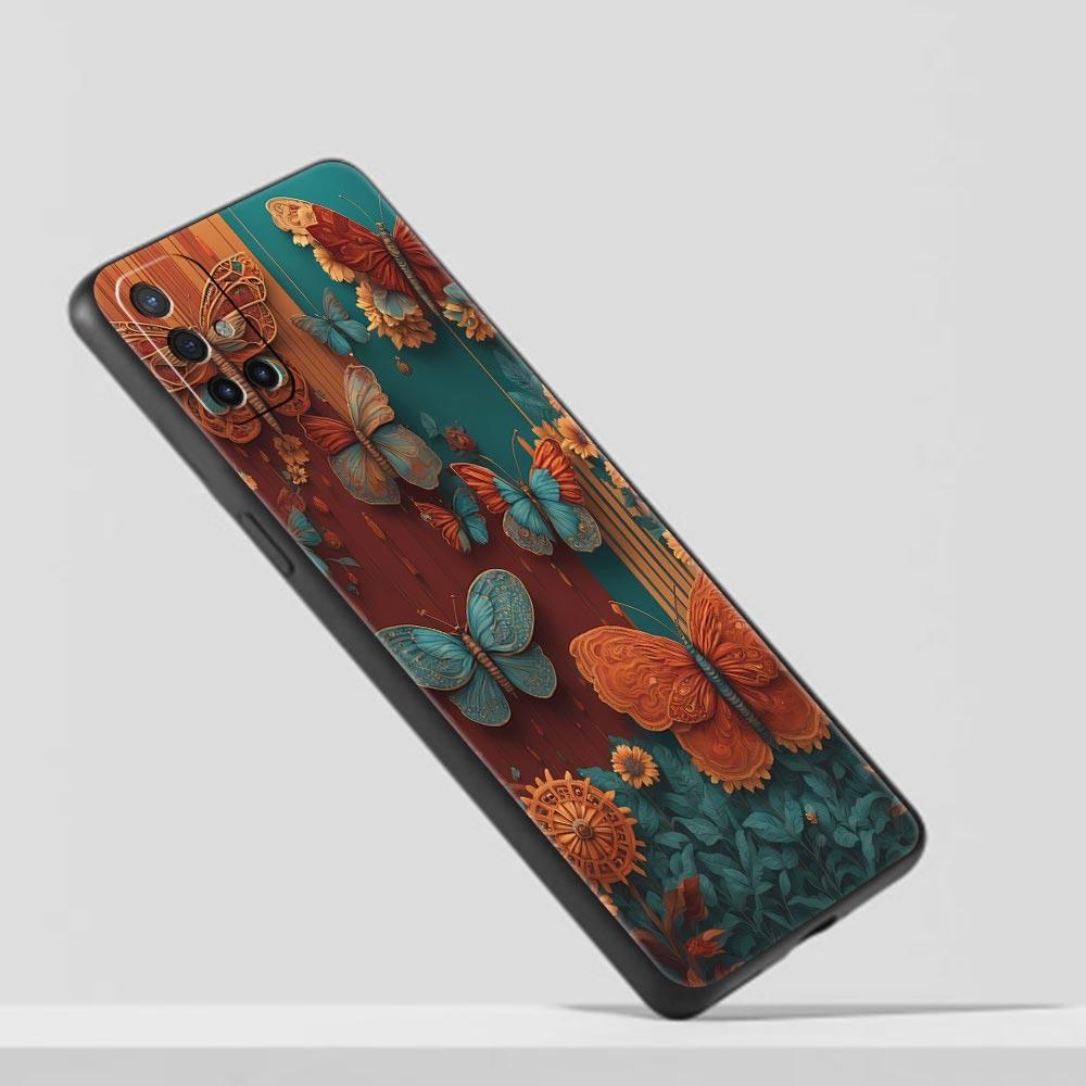 Phone Case For Oneplus 13R 13 12 10T 11 R10 Nord N100 N200 N10 9 9R CE 3 Z Pro Lite Soft TPU Cover Fashionable Butterfly Flower