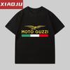 Short Sleeve T-Shirt Men's Trend Brand Personalized Fashion MOTO GUZZI Motorcycle Printed T-Shirt Men's Trend Ins Loose