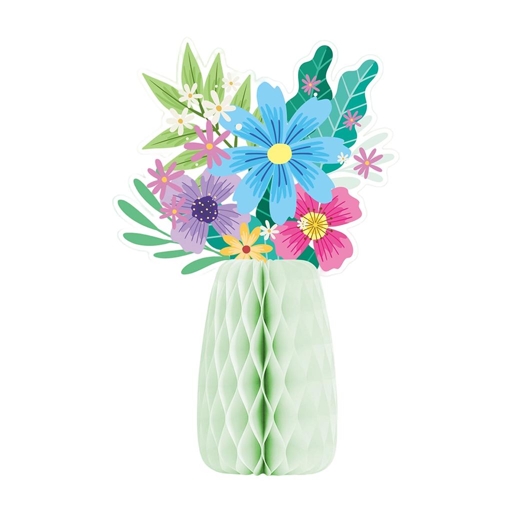 Colored Paper Vase Honeycomb Holiday Decoration for Easter Tabletop Centerpieces Wedding Receptions Festival Decoration