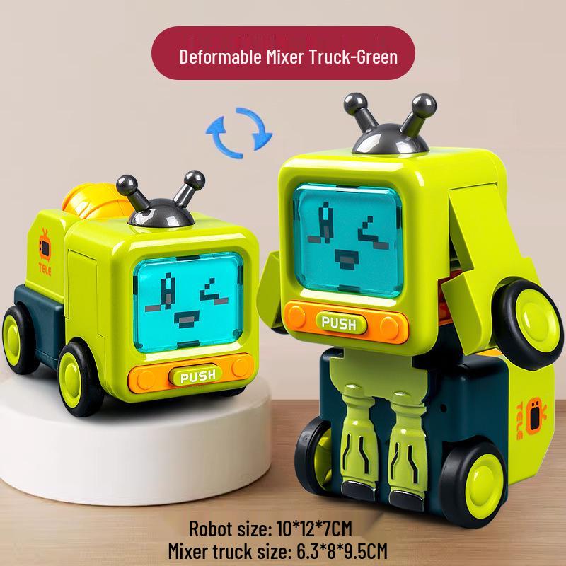 

Игрушка для мальчиков Трансформирующийся экскаватор и робот с инерционным приводом