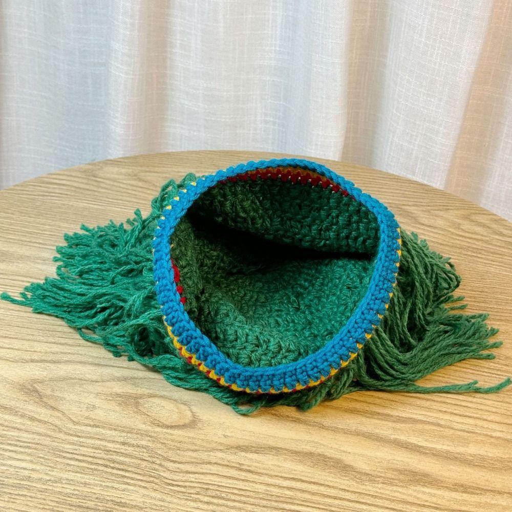 Thick Reggae Dreadlocks Knitted Hat Synthetic Hair Braid Hat Hip Hop Beanie Balaclava