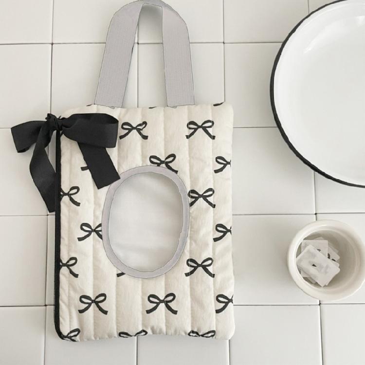 Fashionable Cotton Tissue Container Portable and Multifunctional Tissue Storage Case for Household Everyday Use