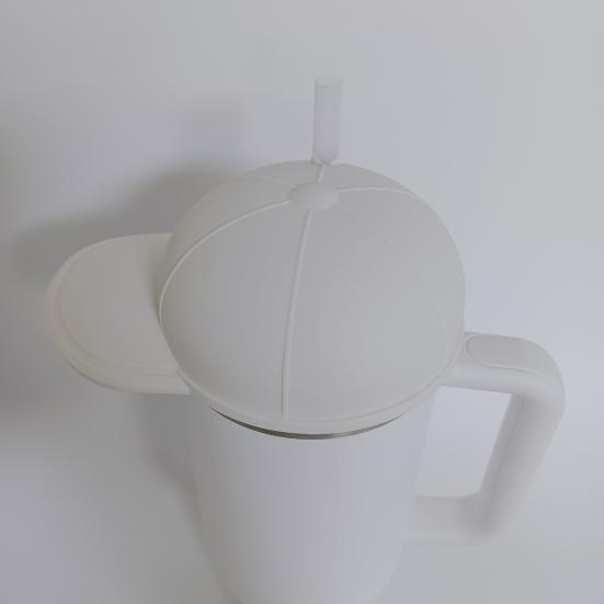 Baseballhette Kopplokk Silikon Baseballhette Beskyttelsesdeksel 3D Design Vanntett støvtett koppdeksel for hjemmekontor Restaurantoppbevaring